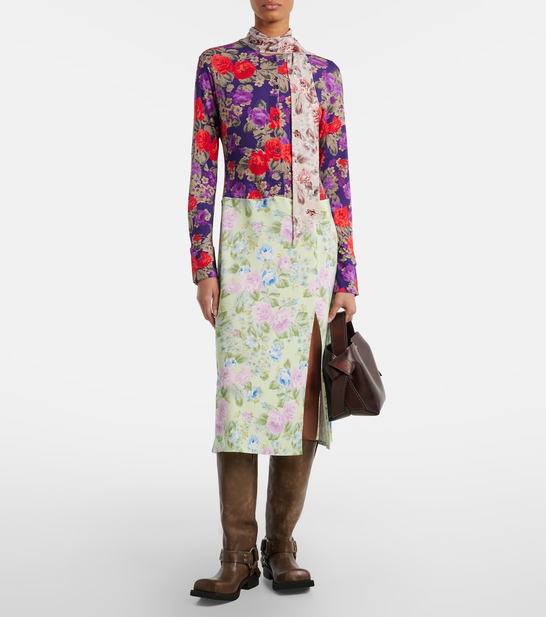 Dalmati floral midi dress | Acne Studios