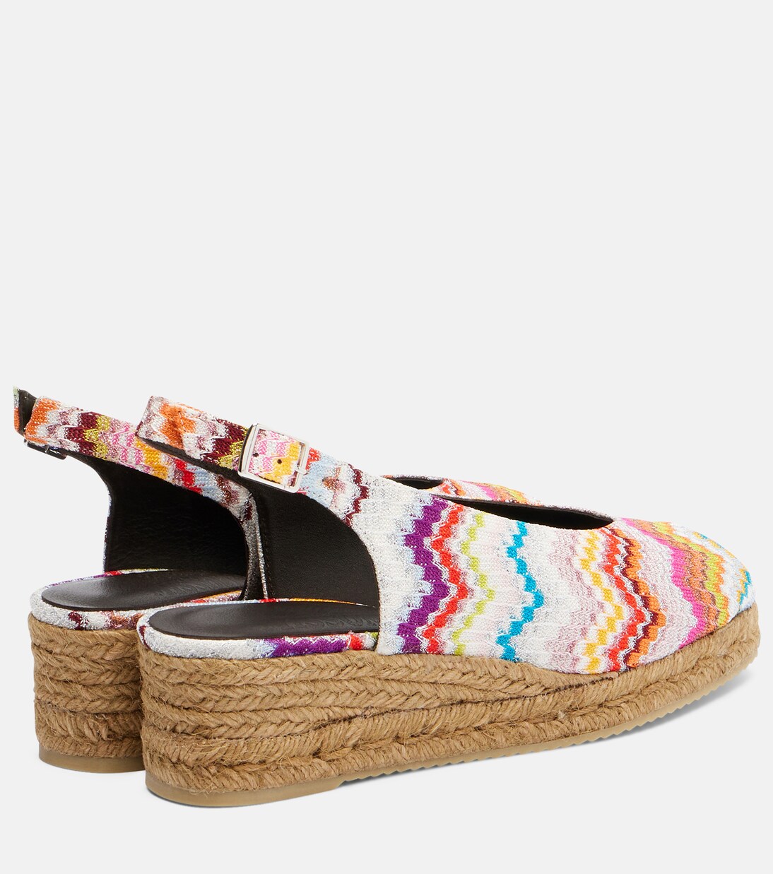 Joy 30 Zigzag lamé espadrille wedges | Missoni