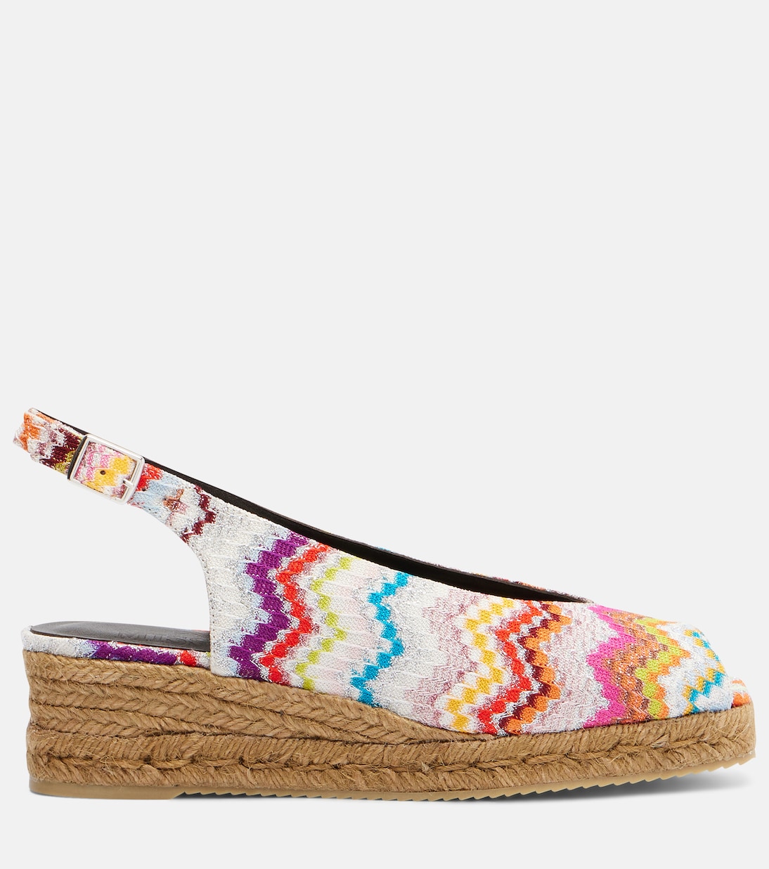 Joy 30 Zigzag lamé espadrille wedges | Missoni
