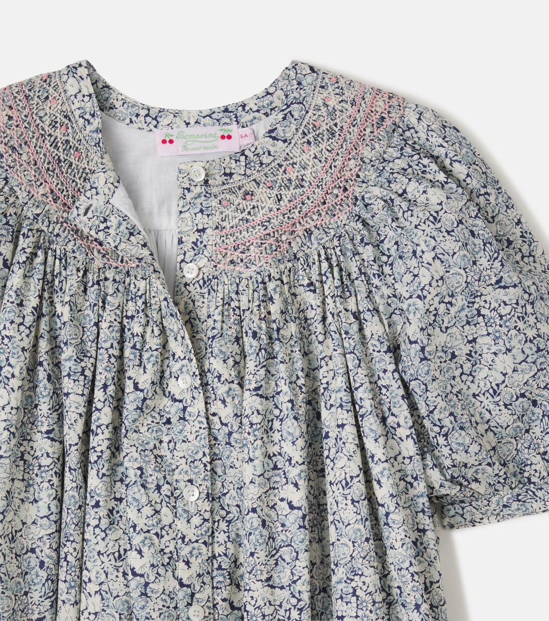 Robe Ladwiga en coton à fleurs | Bonpoint