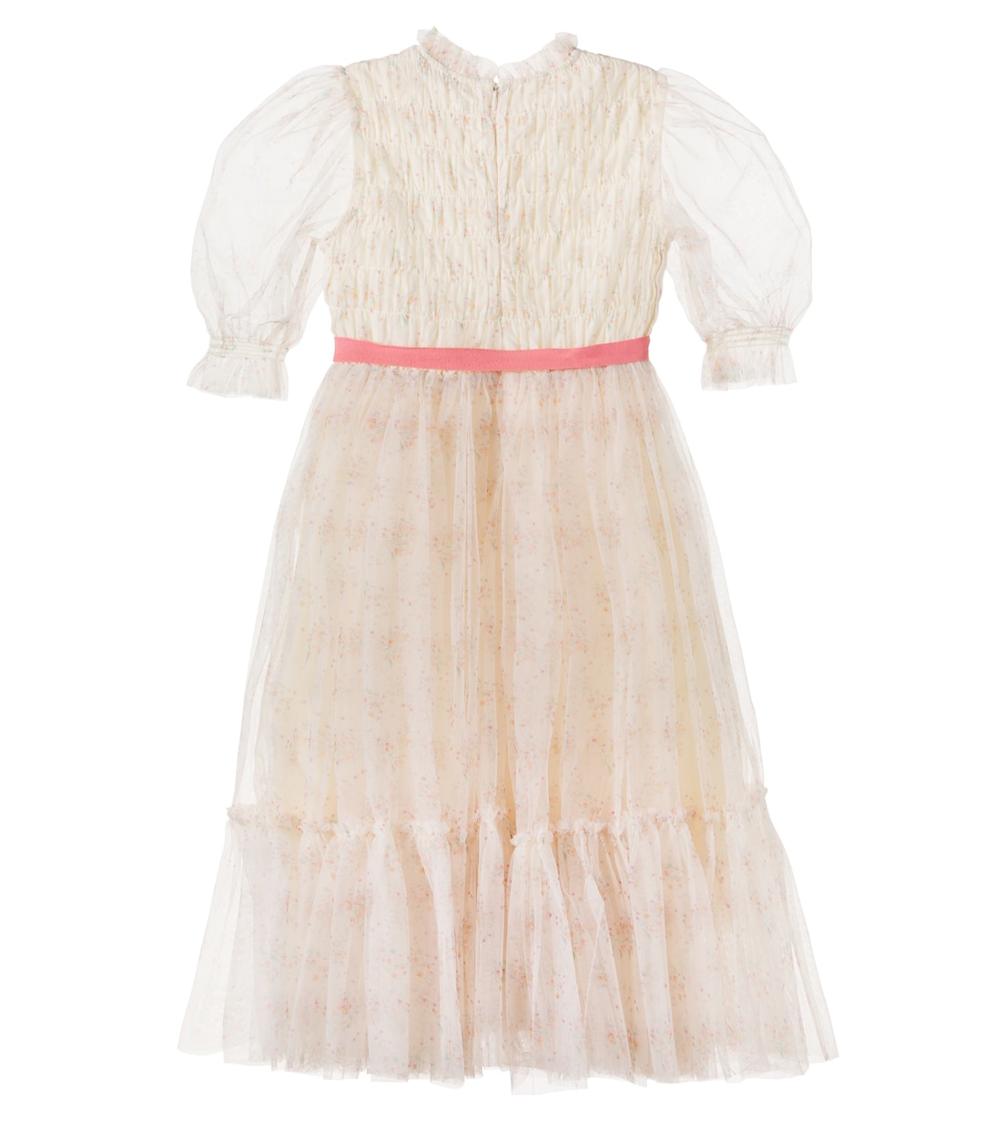 Valentina floral shirred tulle dress | C'era Una Volta