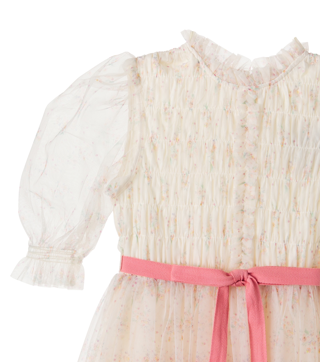 Valentina floral shirred tulle dress | C'era Una Volta