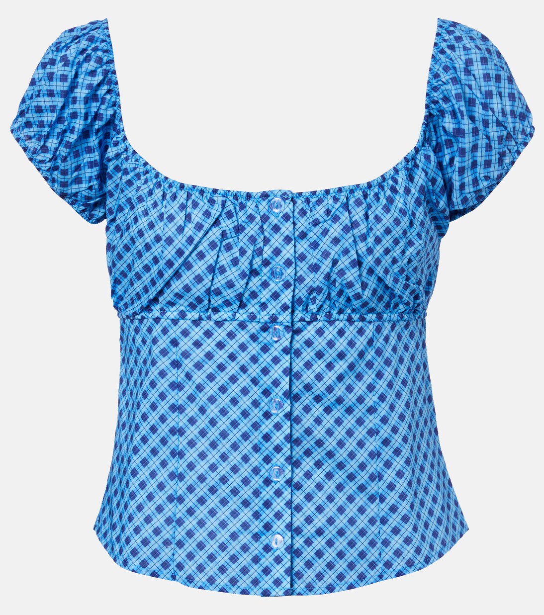 Millie plaid cotton top | Montce