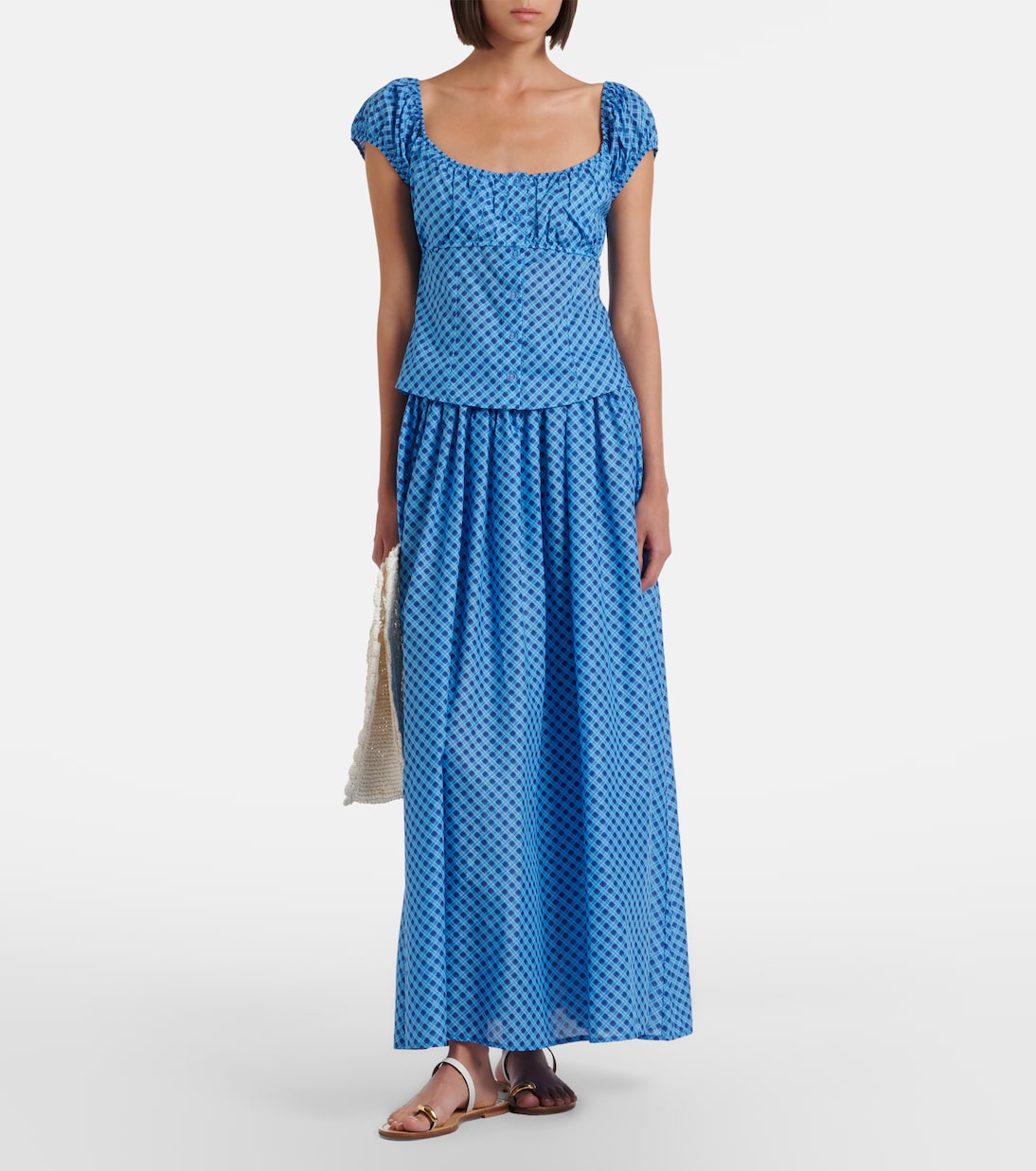 Millie plaid cotton top | Montce