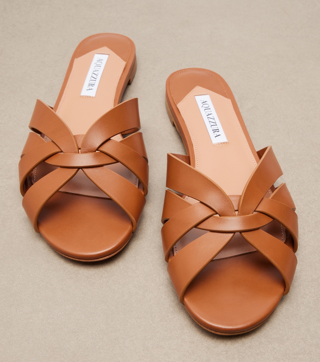 Copacabana皮革凉拖鞋 | Aquazzura