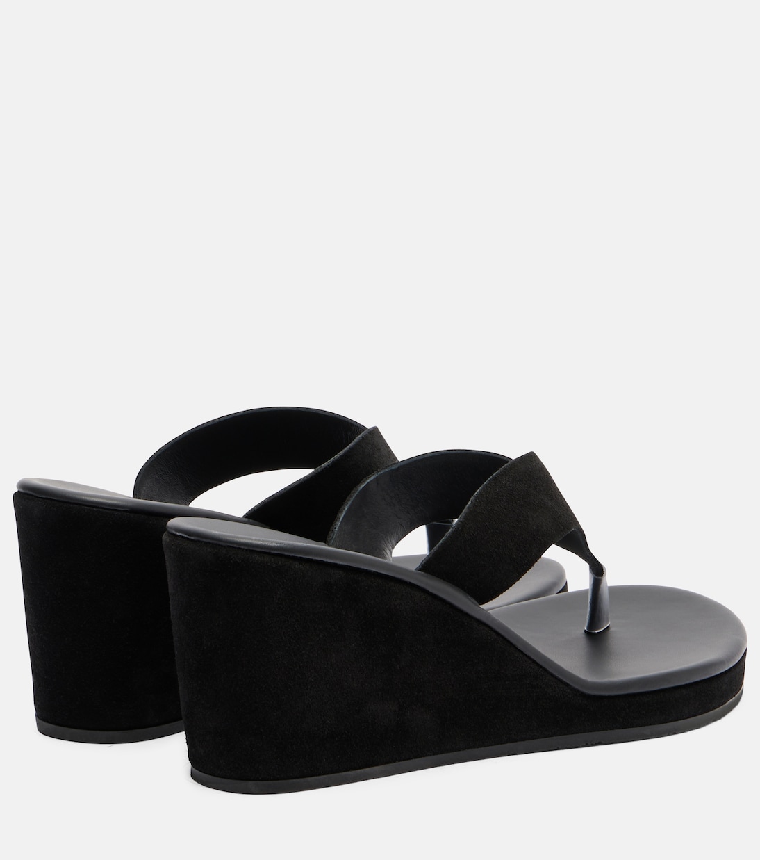 Charys suede wedge thong sandals | Ancient Greek Sandals