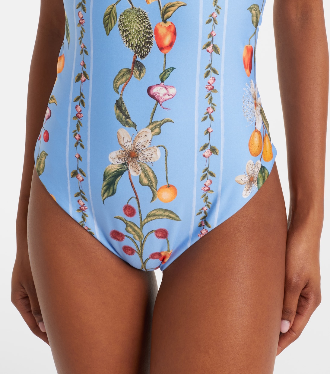 Ajonjoli印花荷叶边连体泳衣 | Agua by Agua Bendita