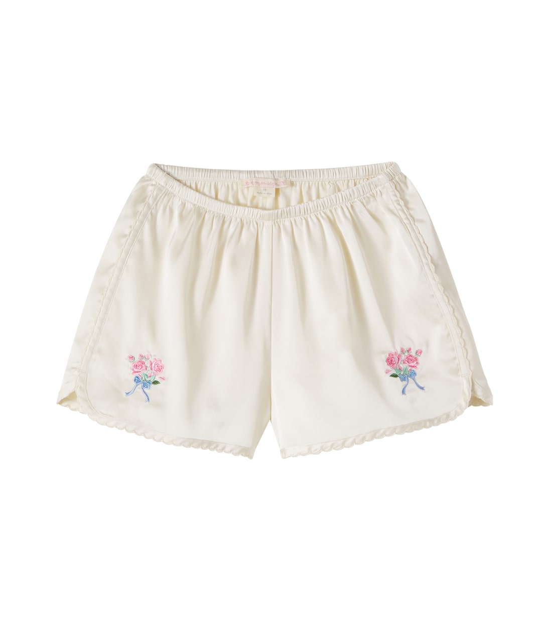 Sheeny embroidered scalloped shorts | Konges Sløjd