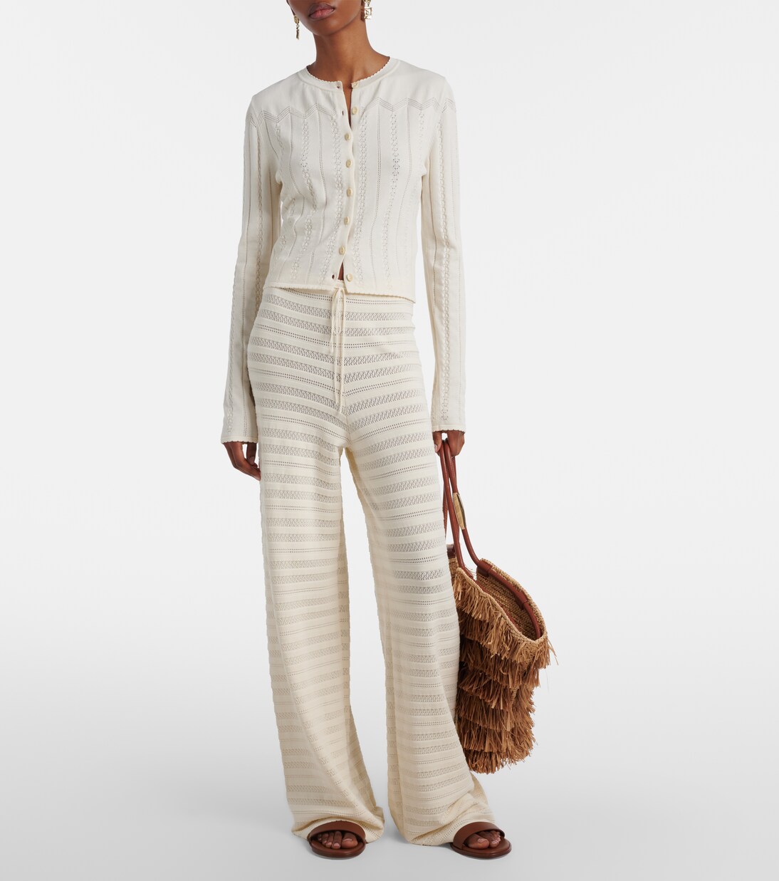 Weite Hose Tanya aus Pointelle-Strick | Faithfull