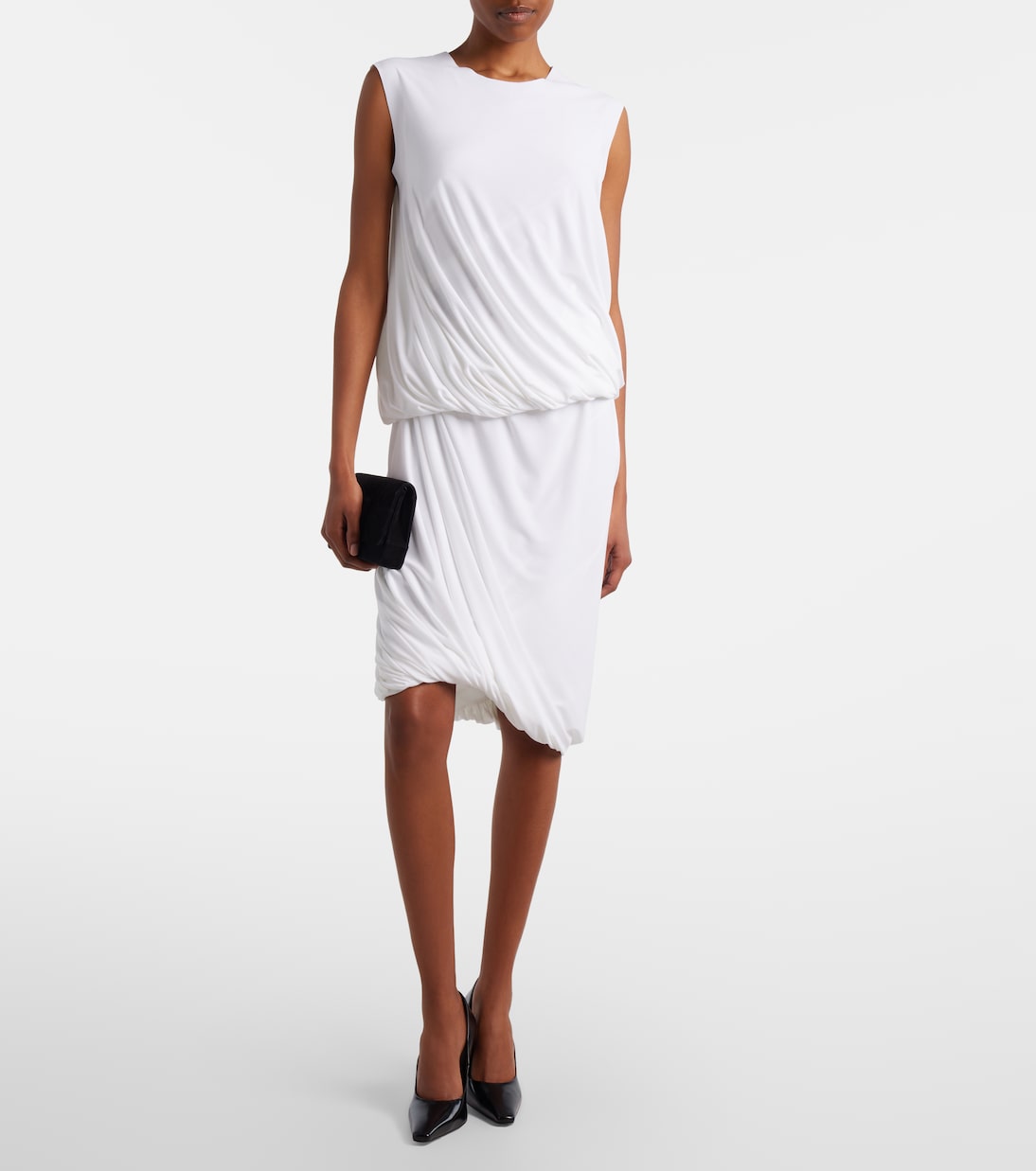 Midirock Twist aus Jersey | Norma Kamali