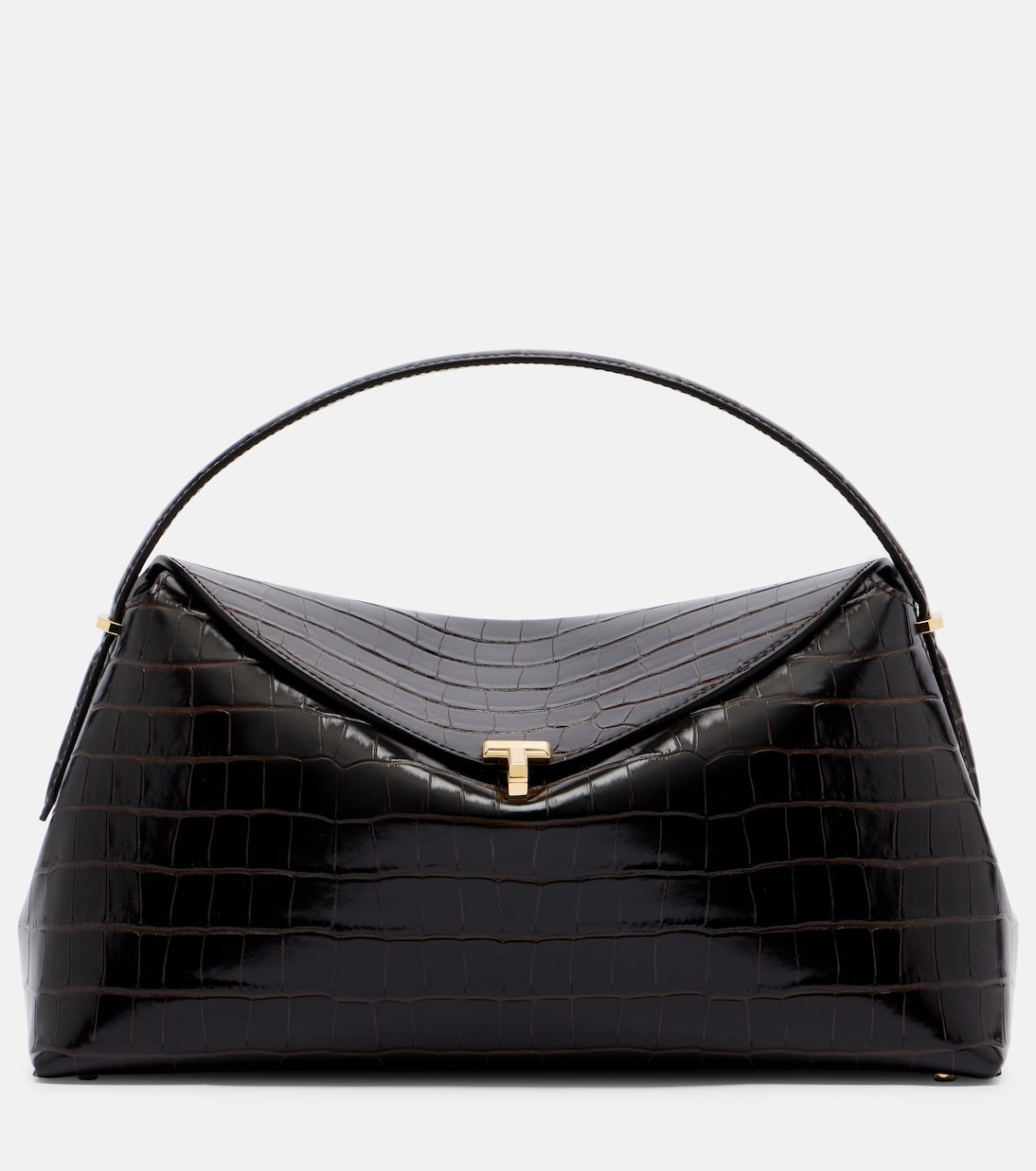 T-Lock croc-effect leather tote bag | Toteme