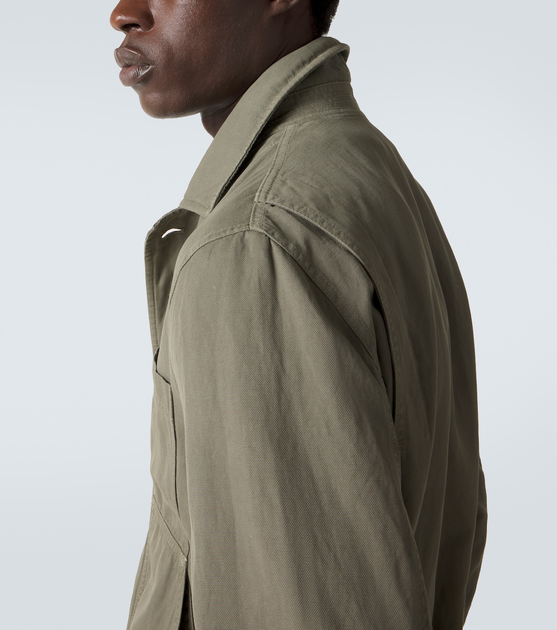 Cotton and linen field jacket | Brunello Cucinelli