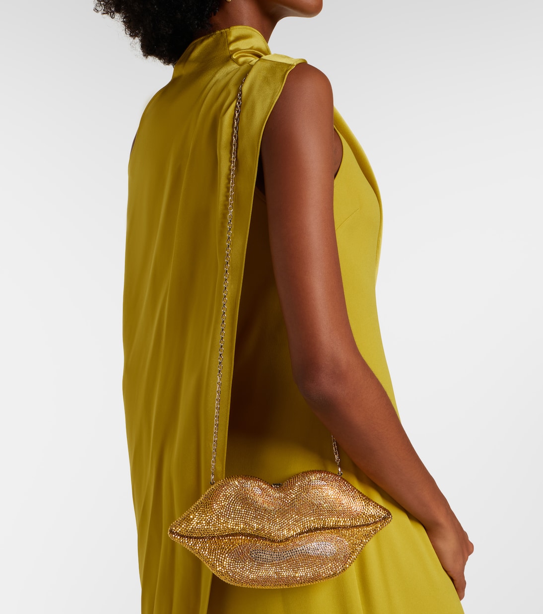 Lips Small crystal-embellished clutch | Judith Leiber Couture