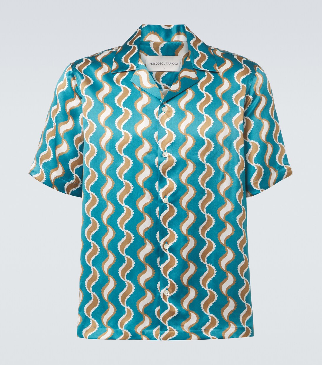Camisa Roberto de seda estampada | Frescobol Carioca