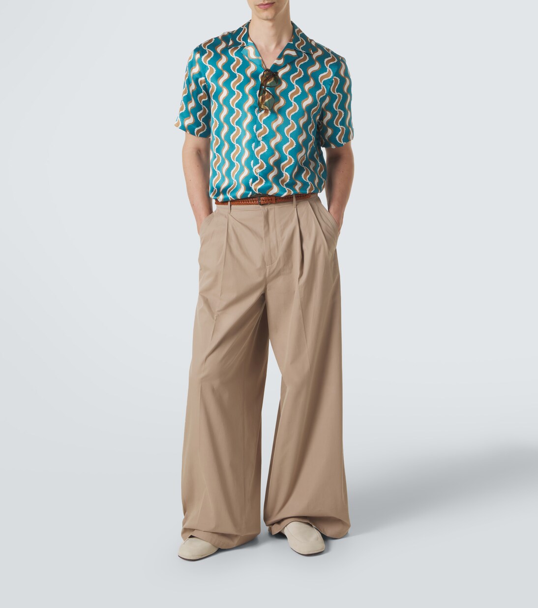 Camisa Roberto de seda estampada | Frescobol Carioca