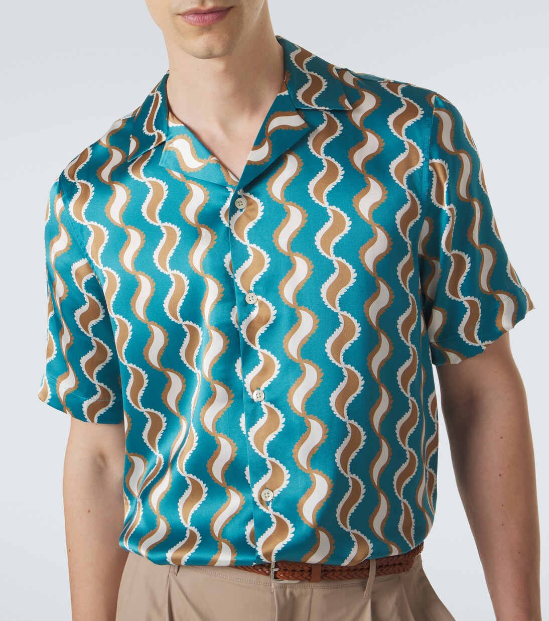 Camisa Roberto de seda estampada | Frescobol Carioca