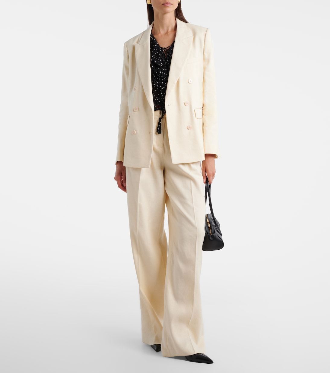 Pantalones anchos Casual Sophistication en mezcla de lino y algodón | Dorothee Schumacher