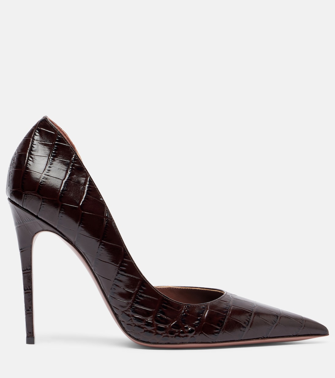 Vera croc-effect leather pumps | Paris Texas