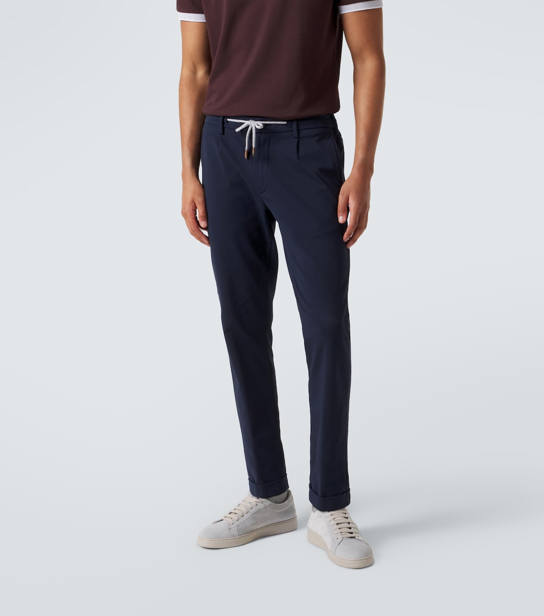 Cotton-blend slim pants | Eleventy