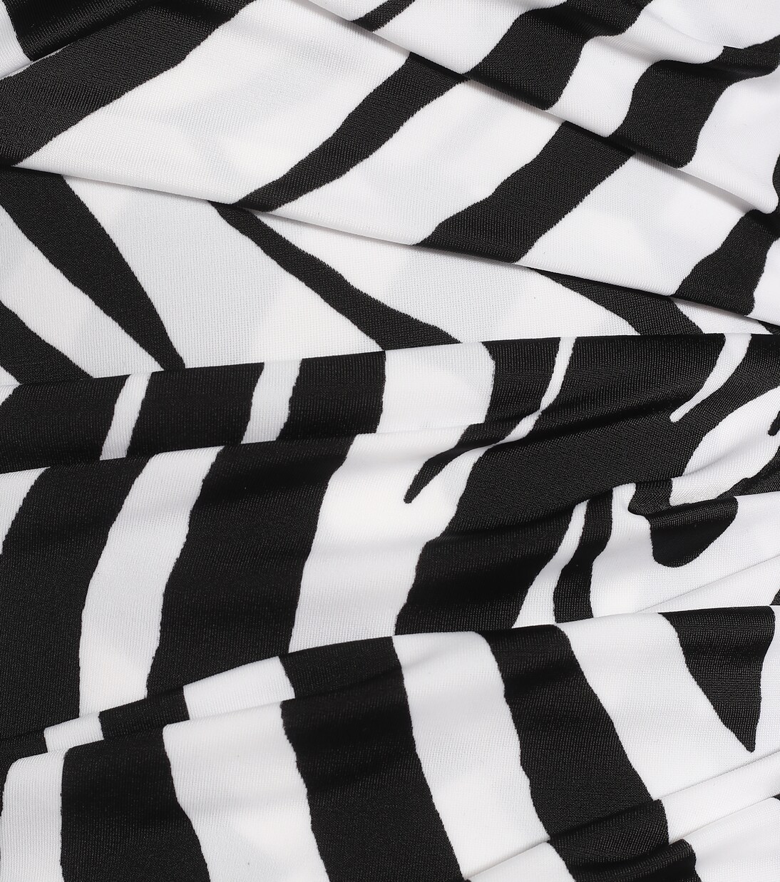 Robe à encolure bardot et motif zébré | Halpern