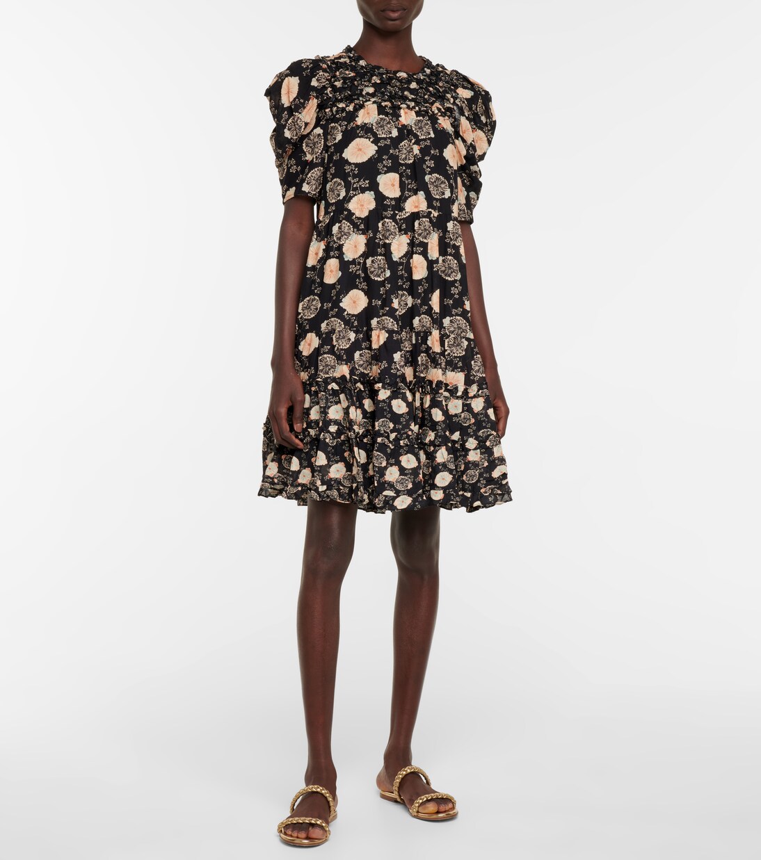 Mini-robe Cassian floral en coton mélangé | Ulla Johnson