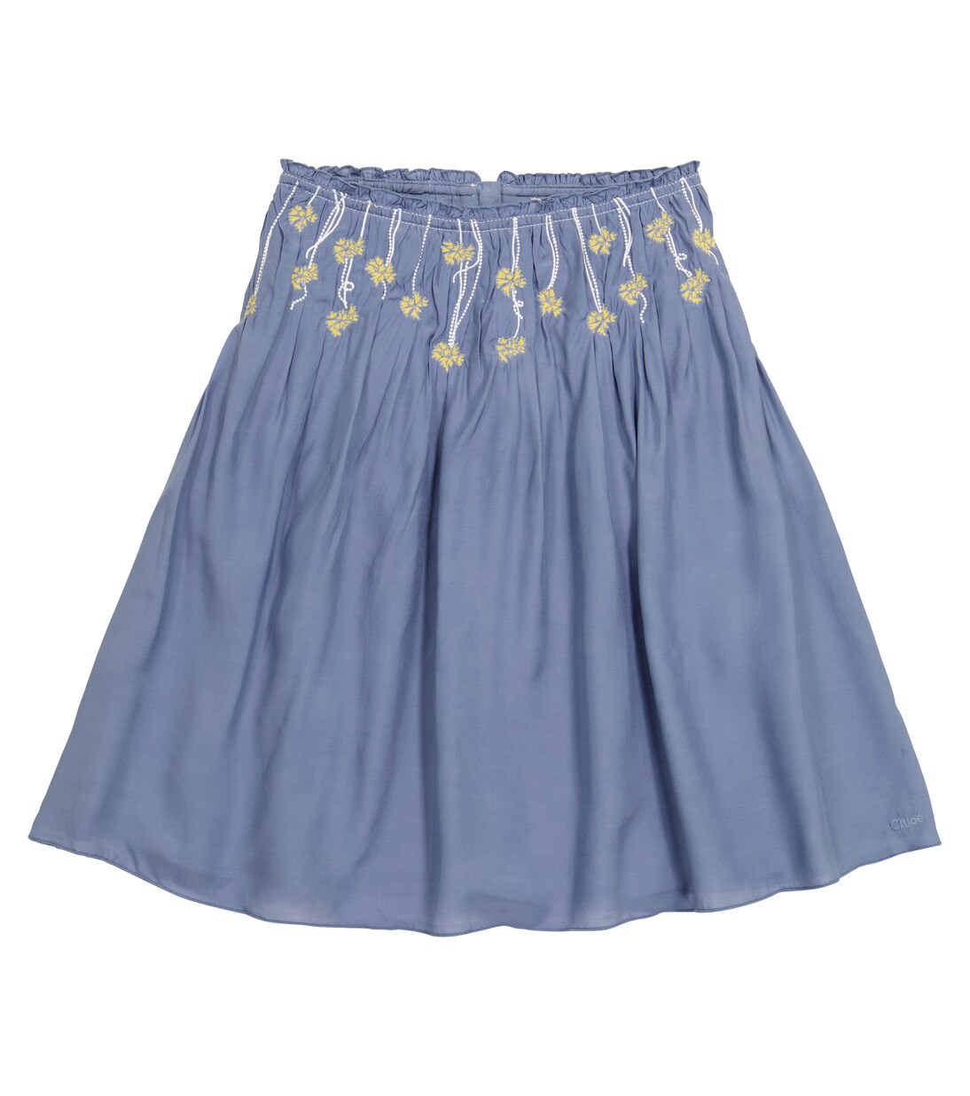 Floral-embroidered skirt | Chloé Kids