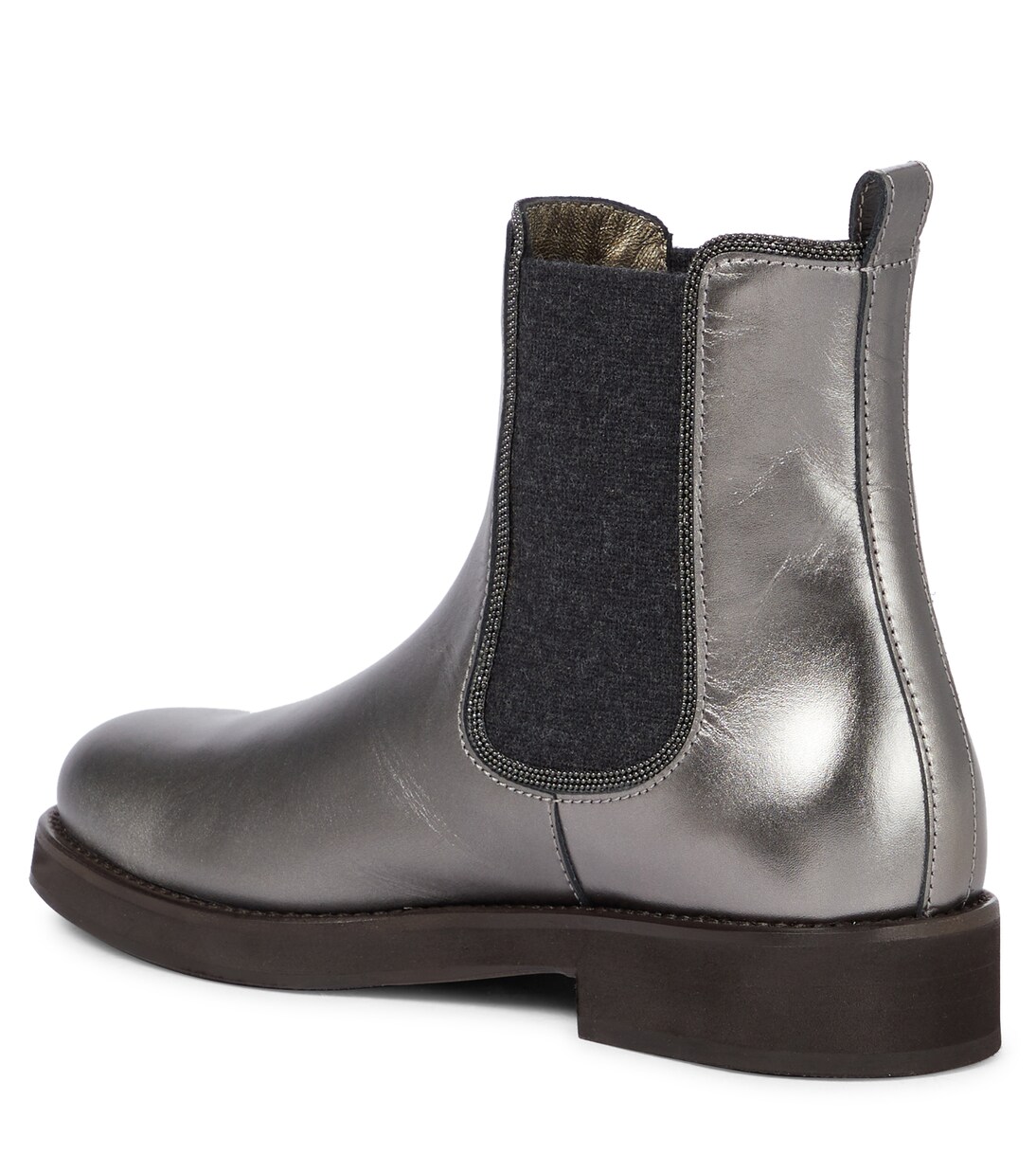 Leather Chelsea boots | Brunello Cucinelli Kids
