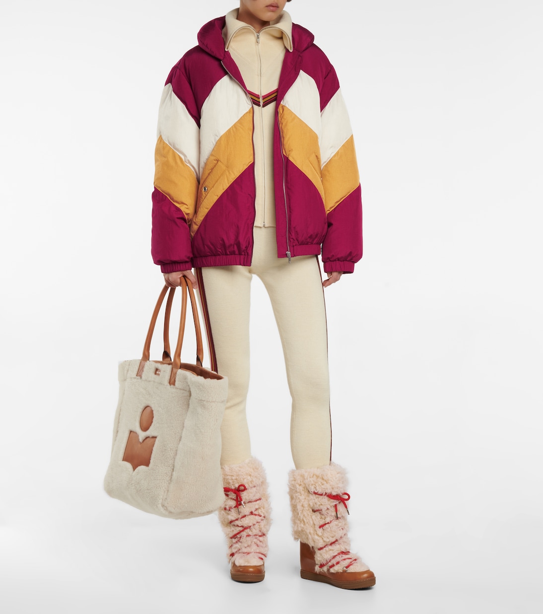 Bacelia colorblocked puffer jacket | Isabel Marant