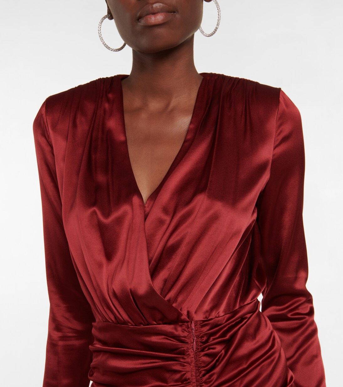 Robe midi Cameri en soie mélangée | Veronica Beard