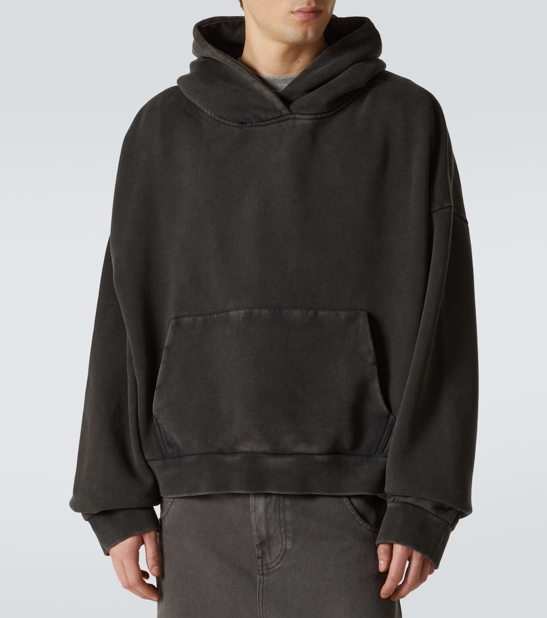 Heavy Hood bleached cotton hoodie | Entire Studios