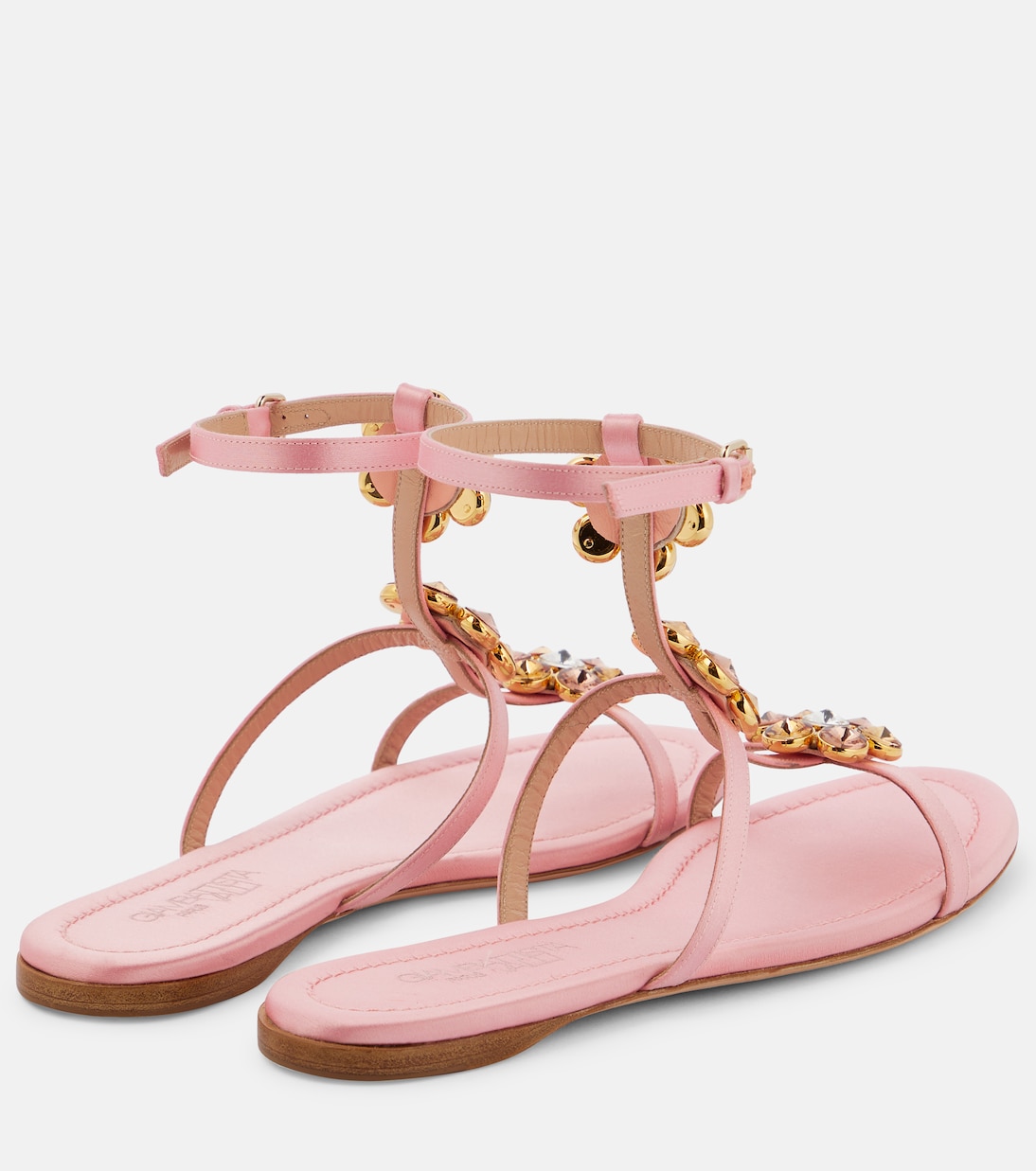 Verzierte Sandalen Jaipur aus Satin | Giambattista Valli