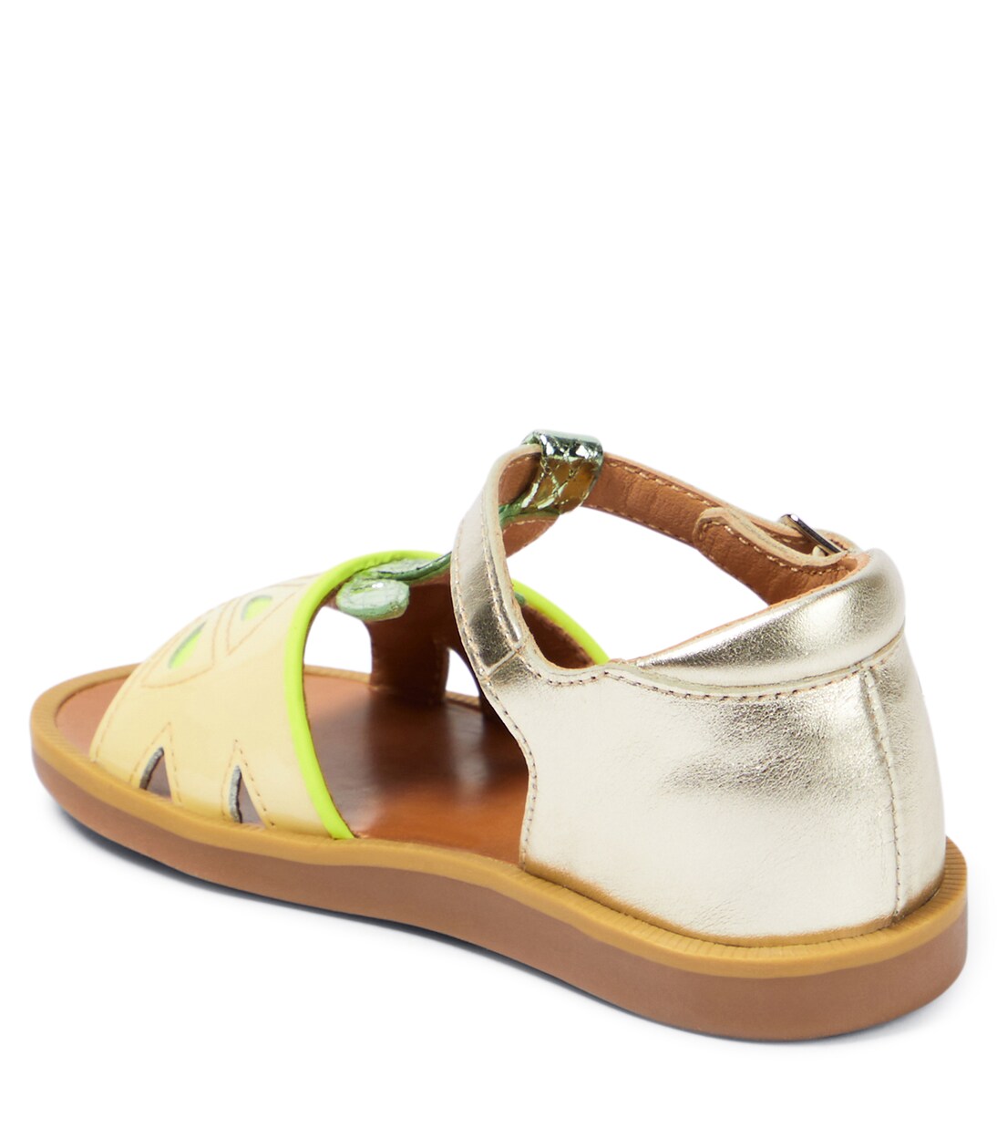 Poppy Agrume leather sandals | Pom d'Api