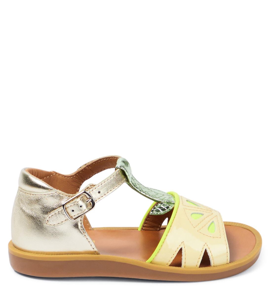 Poppy Agrume leather sandals | Pom d'Api