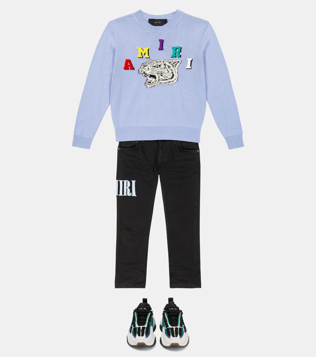 Tiger Varsity cotton sweater | Amiri Kids