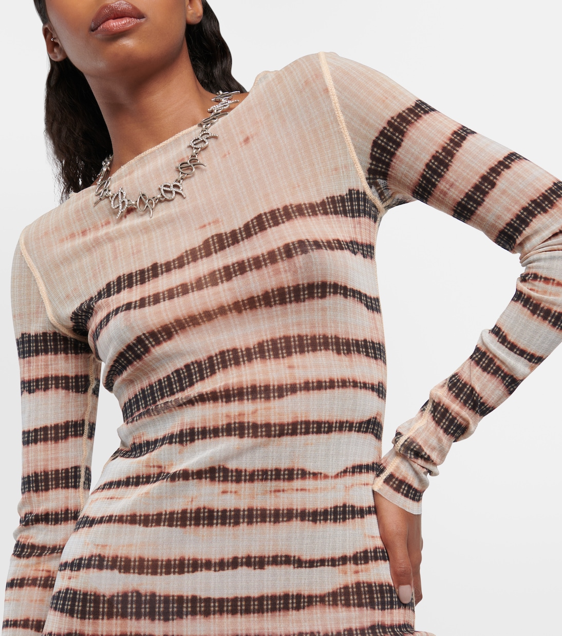 x KNWLS striped minidress    | Jean Paul Gaultier