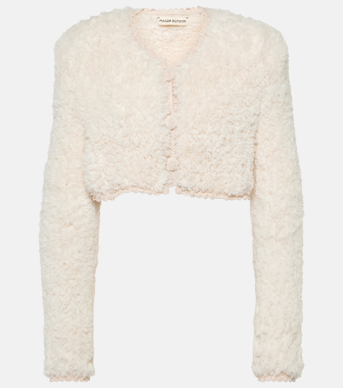 Cropped-Cardigan aus Fleece | Magda Butrym