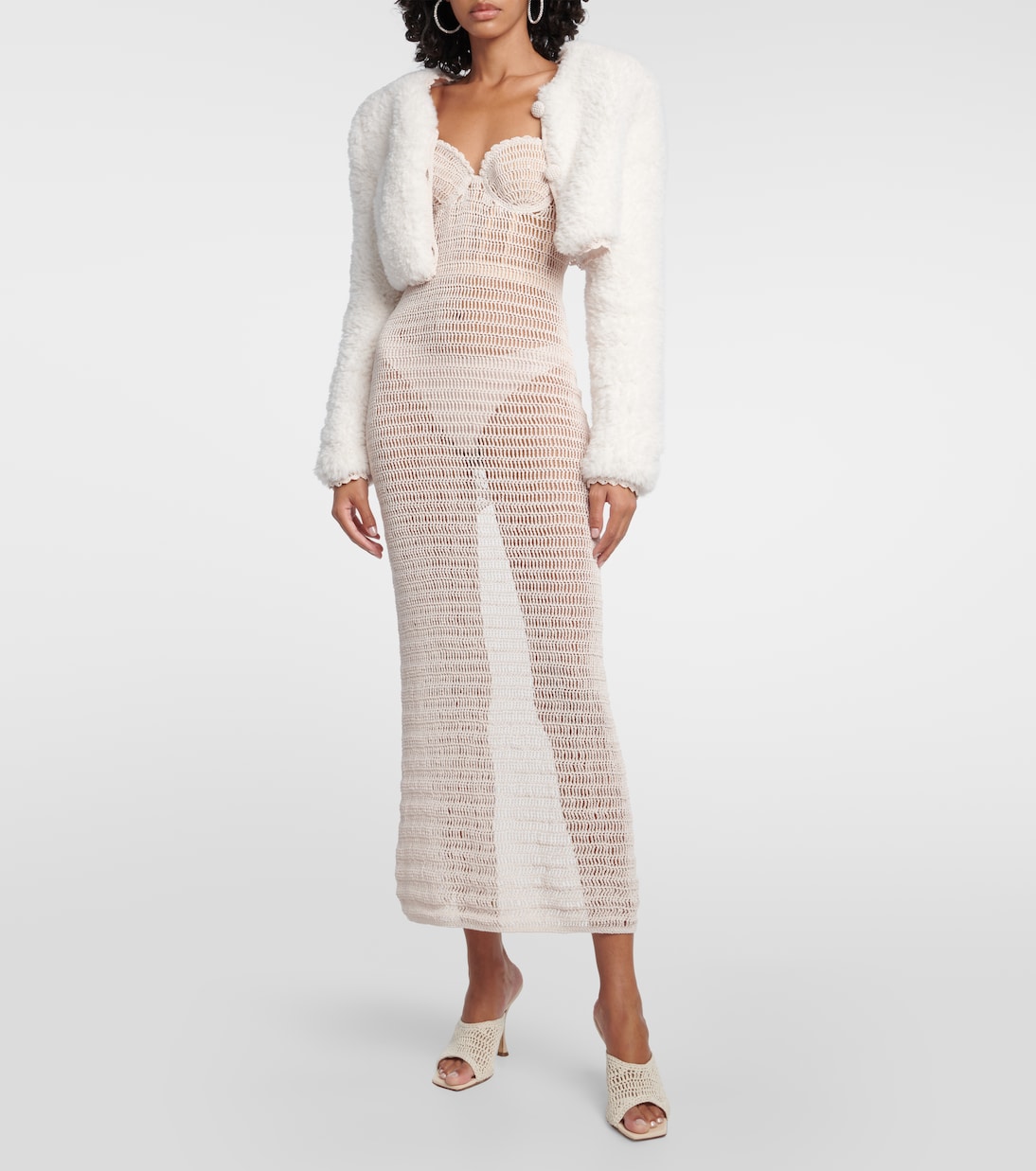 Cropped-Cardigan aus Fleece | Magda Butrym