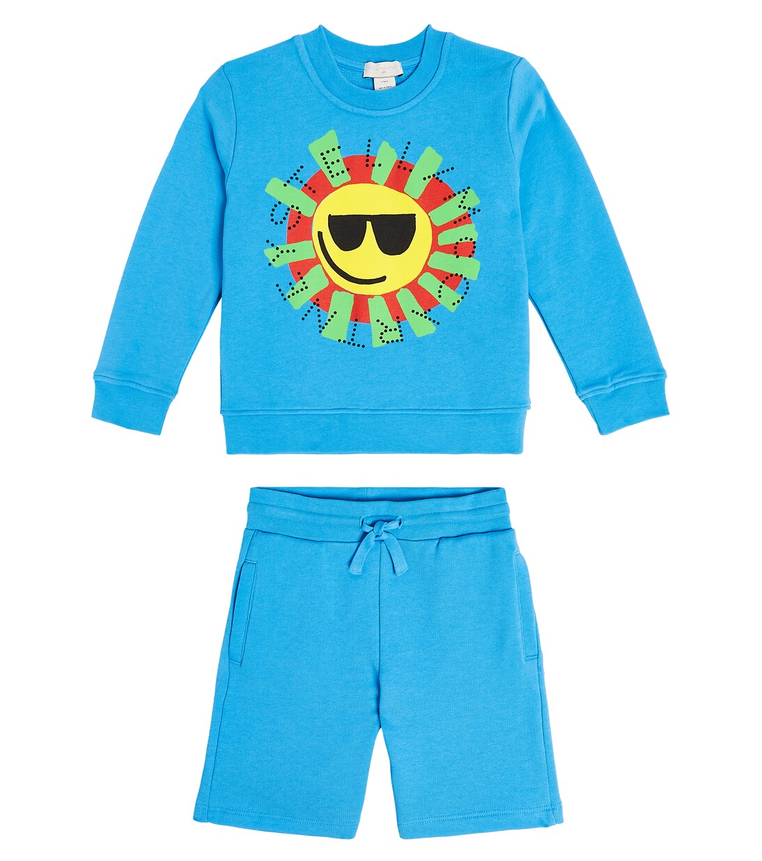 Set de sudadera y shorts de algodón | Stella McCartney Kids