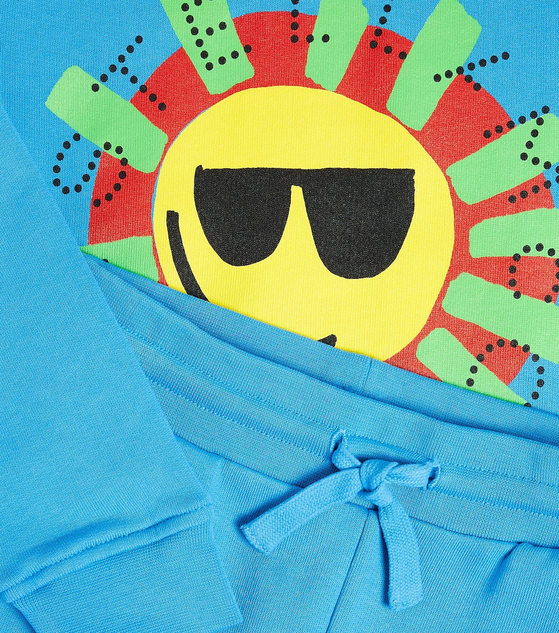 Set de sudadera y shorts de algodón | Stella McCartney Kids