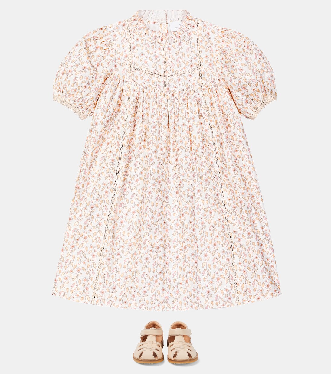 Bedrucktes Kleid Monica aus einem Baumwollgemisch | C'era Una Volta