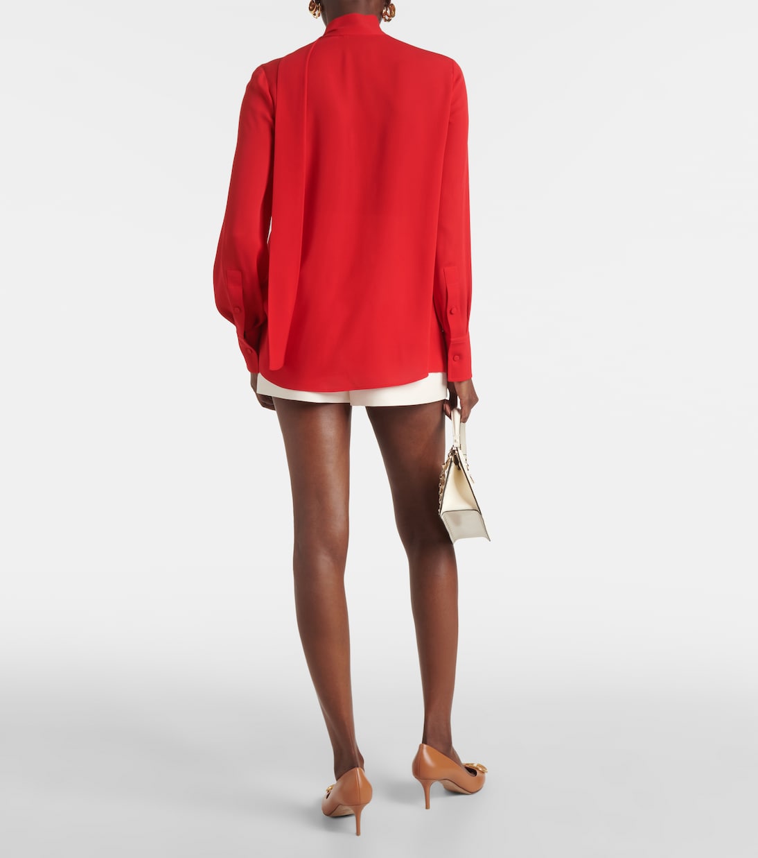 Schluppenbluse aus Seide | Valentino