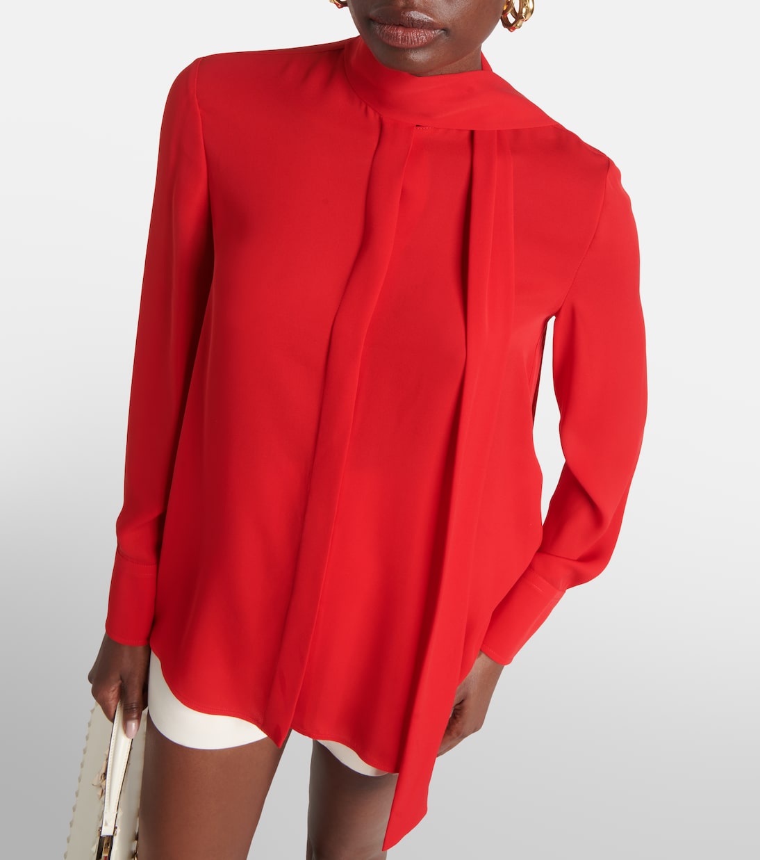 Schluppenbluse aus Seide | Valentino