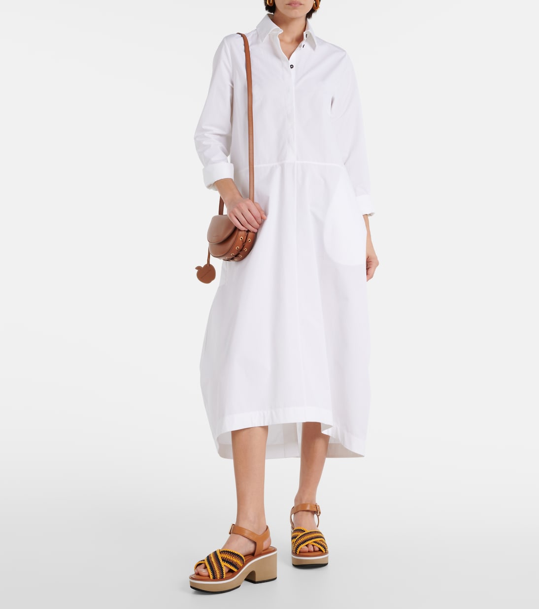 Plateausandalen Carya aus Häkelstrick und Leder | Clergerie