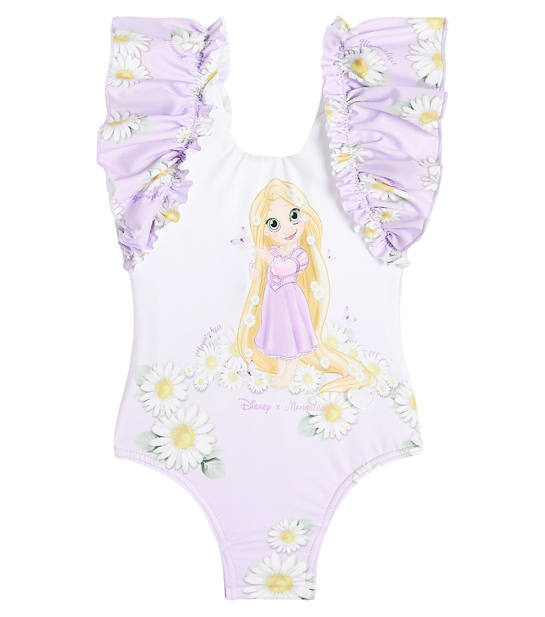 Baby printed ruffled swimsuit | Monnalisa
