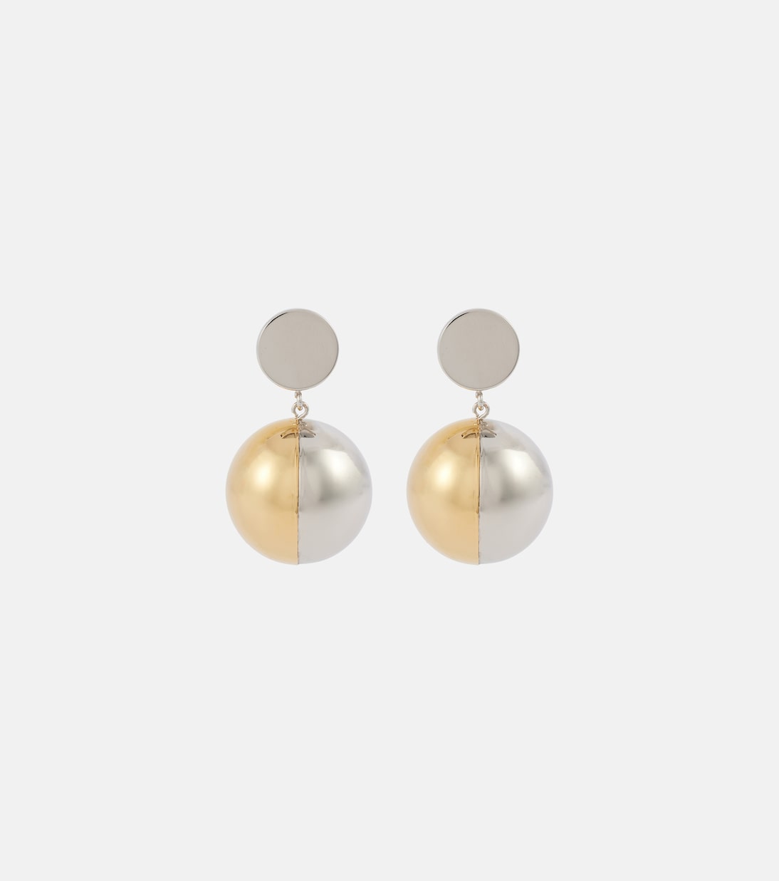 Colorblocked clip-on earrings | Rabanne