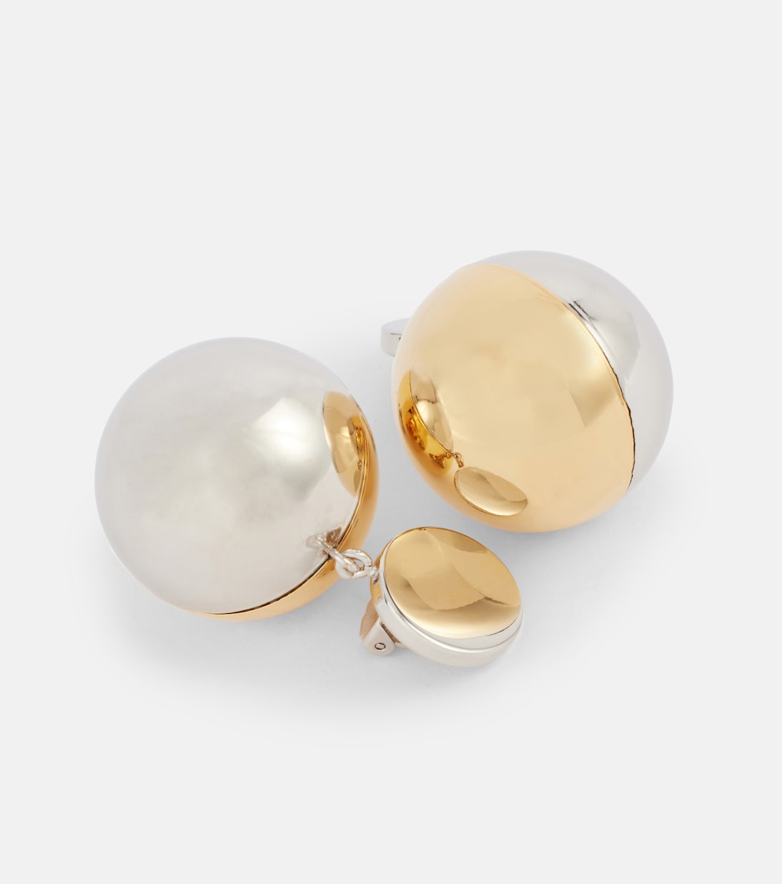 Colorblocked clip-on earrings | Rabanne