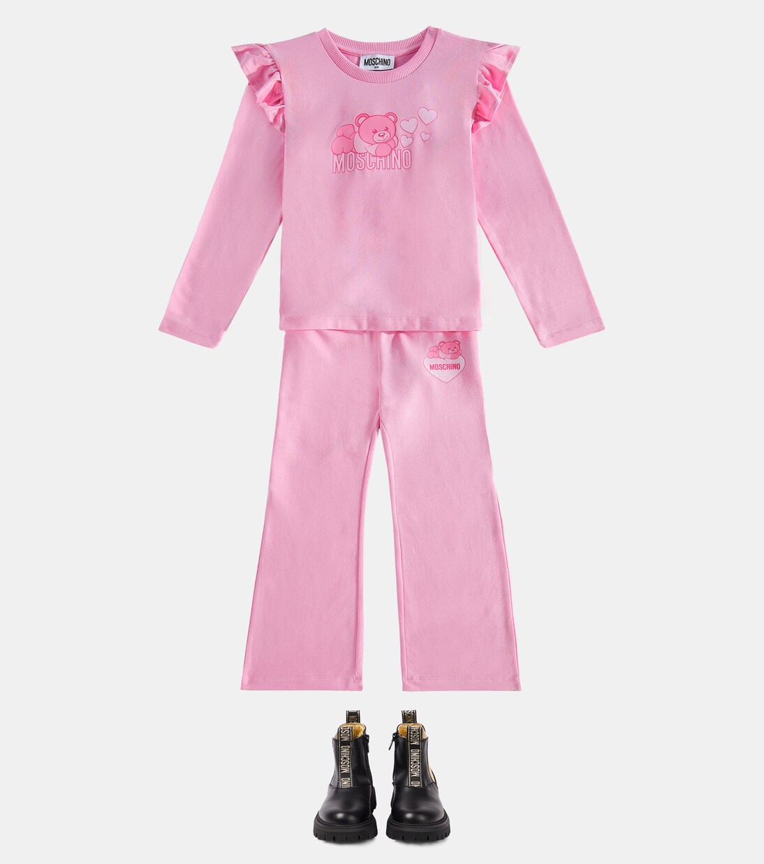 Teddy Bear cotton-blend sweatpants | Moschino Kids