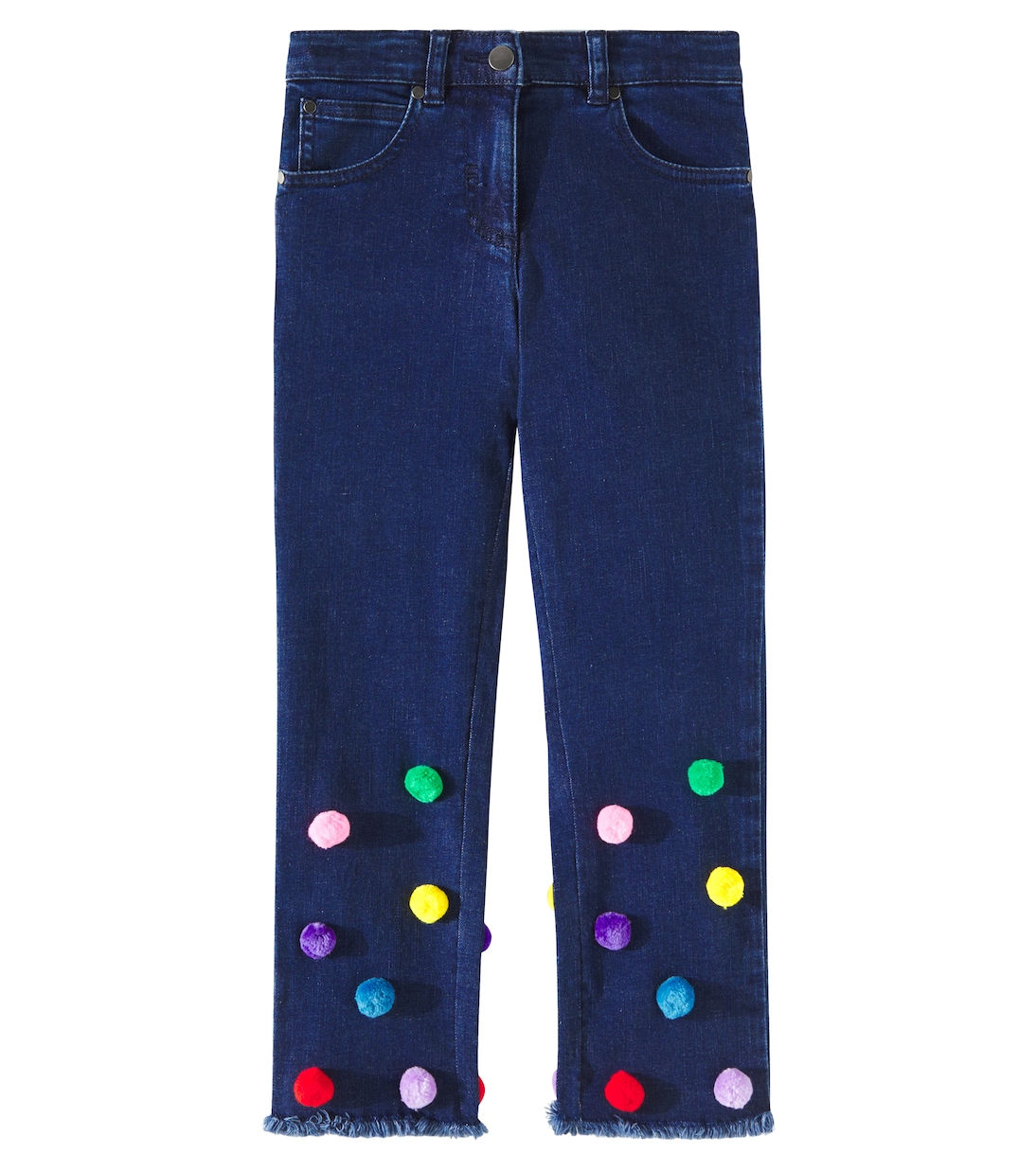 Jeans regular con pompon | Stella McCartney Kids