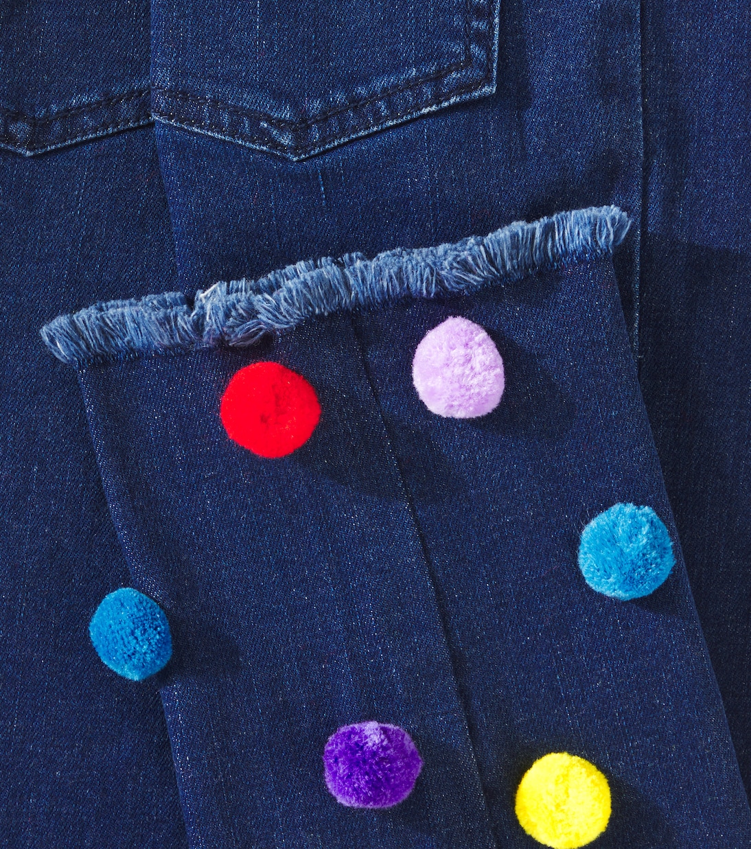 Jeans regular con pompon | Stella McCartney Kids