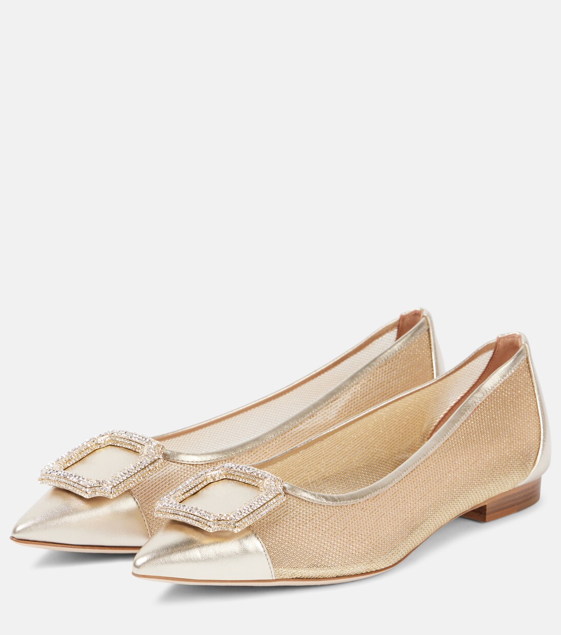 Lina crystal-embellished ballet flats | Malone Souliers